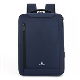 米茄美男士大容量商务双肩包休闲单肩包 M7011蓝