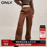 ONLY秋冬休闲潮酷高腰阔腿工装裤休闲裤女|123414005 E11焦棕色PARTRIDGE 160/64A/SR