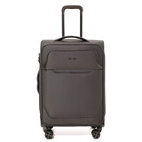 果比英国果比行李箱超轻软布箱防泼水拉杆箱休闲牛津旅行箱出国密码箱 灰色 28英寸【托运箱/可扩容】