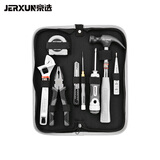京选（JERXUN）家用五金工具套装多功能组合工具箱包维修钳子螺丝刀扳手卷尺组套