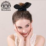 Royal sasa皇家莎莎发饰发圈日韩兔耳朵马尾头绳布艺橡皮筋扎头发发绳头饰品