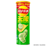 乐事（Lay's）无限薯片 翡翠黄瓜味104g 罐装 膨化食品 零食 休闲食品