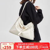 蔻一（Cnoles）托特包包女士2025最新款大容量通勤单肩斜挎包小众高级感白色包