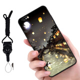 驰汉牌  适用苹果iPhone6/6s Plus手机壳保护套全包防摔磨砂个性卡通男女款软壳 月夜河景+挂绳 iPhone 6/6s 4.7英寸