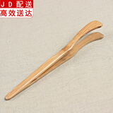 正扬 正扬竹制鸡翅木黑檀木茶夹 杯夹杯托功夫茶具配件竹制茶道六君子 竹制茶夹