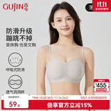 古今无痕无钢圈隐形防滑抹胸礼服结婚文胸小胸聚拢可拆卸肩带内衣 紫罗兰【单件装】 M (70A/70B/75A/75B)