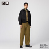 优衣库合作款/男装女装灯芯绒工装裤/休闲裤裤子25秋冬新款479822 34 驼色 M /170/80A