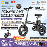 新日（Sunra）新国标折叠电动自行车铝合金代驾电动车锂电池助力电瓶车超长续航迷你小型男女士代步 高配8减震/A品电芯-20A/60km