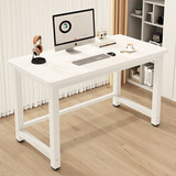 千禧华府电脑桌家用学生学习写字书桌简易台式办公培训电竞桌子暖白80*50