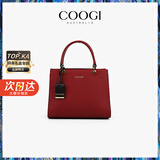 COOGI包包女款2025年品牌轻奢侈女士包包生日七夕情人节礼物送女友老婆 酒红色 24*18*12CM