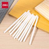 得力胶棒手工DIY套装适用儿童家用生日开学材料热熔胶枪热融高粘胶条白色7mm10支装新年礼物