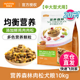 麦富迪狗粮 营养森林肉松犬粮 成犬幼犬通用泰迪金毛鲜鸡肉肉松粮 中大型犬肉松狗粮10kg