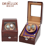 德克力时摇表器自动机械表手表静音防磁收纳盒转表器送长辈老公生日礼物 橡木色油漆+骆驼色绒