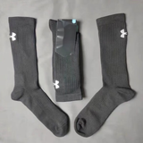 杜城新款联名UA篮球袜NBA加厚毛巾底实战运动休闲吸汗透气运动球袜 UA黑色(长筒)