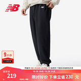 NEW BALANCE NB 官方运动裤男款休闲宽松长款针织卫裤裤子 BK AMP41519 M