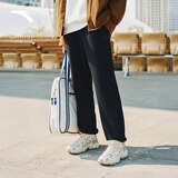 安踏加绒保暖运动裤男士卫裤冬季针织户外跑步长裤休闲裤束脚收口