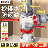 海立厨房下水三通接头排水管道防臭神器多功能集成密封塞封口器GF251 