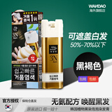 爱茉莉染发剂泡沫韩国植物黑染泡泡染发膏遮白发无刺激 3N 黑褐色（1盒）