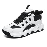 乔丹格兰秋冬男鞋大码鞋休闲防滑波鞋46气垫47透气运动防水皮面运动跑步鞋 白色9730 46