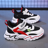 回力断码品牌男童鞋子2025夏新款儿童运动鞋网面透气帆布鞋男孩跑步鞋 S8938黑红双网 37