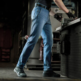 龙牙三代隐煜战术防寒修身/直筒牛仔裤弹力加厚保暖休闲裤通勤百搭 中蓝色（隐煜修身版） 31 170/80B （重125-140斤）