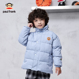 大嘴猴（paul frank）童装冬季棉服2025秋冬款中大童舒适保暖时尚男女童外套 灰蓝 130