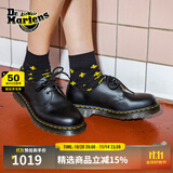 马丁博士（Dr.Martens）1461 Smooth新男女爆光面皮薄底皮鞋单鞋 黑色 43