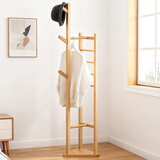 老竹匠落地简易衣帽架室内衣服架子加厚卧室可置物晾晒挂衣架收纳架子