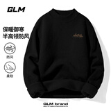 GLM毛衣男秋冬季重磅加厚半高领长袖针织衫男士潮流宽松保暖打底衫