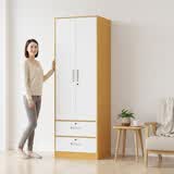 金经金属钢制衣柜主卧室家用出租房铁艺落地柜环保铁皮儿童衣橱长0.6米