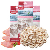 喵达（Meowstard）冻干宠物零食鸡肉鳕鱼鸭肉冻干粒猫咪互动奖励零食成幼猫营养食品 鸡胸肉80g