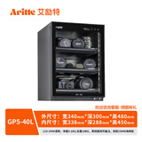 艾励特单反相机镜头防潮箱麦克风半导体电子防潮箱珠宝摄影器材除湿柜油票茶叶镜头家用办公恒湿大干燥箱 GP5-40L黑色全屏一体化恒湿