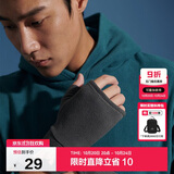 伯希和户外抓绒手套秋冬男女半指保暖骑行跑步运动加厚手套16043104灰L