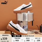 彪马（PUMA）复古增高厚底松糕鞋女子新款休闲鞋PLATFORM 365830 白-黑色-15 37
