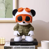 简艺饰家大号暴力熊探险家电视柜酒柜装饰品摆件玄关摆件客厅摆件高端大气