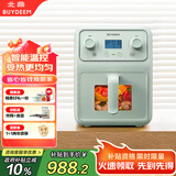 北鼎（Buydeem）空气炸锅家用多功能无油炸锅4L大容量可视化窗口 健康低油烹饪精准温控空气炸锅京东自营F51浅杉绿