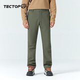 探拓（TECTOP）冲锋裤男加绒保暖防风软壳裤登山徒步裤 男款螺青 XL