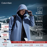 Calvin KleinJeans【户外防风防水】三合一内胆登山徒步冲锋夹克外套J400483 CDO-蝶翅蓝 L