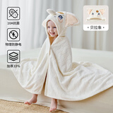 欧孕（OUYUN）婴儿浴巾柔吸水新生宝宝速干浴袍初生洗澡儿童毛巾被春季 贝拉象【10A抗菌 加厚33%】 135x65cm
