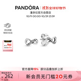 潘多拉（PANDORA）闪亮永恒符号耳钉925银无限符号时尚百搭生日礼物送女友