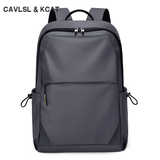 CavlslKcat双肩包男士背包商务休闲笔记本电脑包防泼水学生书包大容量旅行包 雅灰色【升级款】 大号15.6寸 30*15*45cm