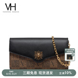 VANESSA HOGAN VH女包太阳神系列贝伦信封包轻奢斜挎包链条包生日礼物送女友 黑色