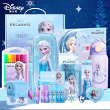 迪士尼（Disney）学生文具套装 小学生笔袋铅笔转笔刀橡皮保温杯 女孩艾莎公主生日礼物礼盒学习用品