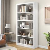 JN JIENBANGONG钢制书架书柜落地图书馆家用学生置物架客厅学校儿孩童收纳储物架 长1.1米主架【加厚冷轧钢 升级防倒超稳】 六层 2米高*0.3米深【层高可调】