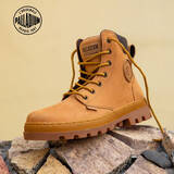 帕拉丁（PALLADIUM）大黄靴户外鞋子马丁靴牛皮靴子男子高帮鞋男皮鞋工装鞋男女同款 黄/棕 40