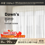 水星家纺纱帘透光不透人客厅阳台窗纱窗帘白纱穿孔款150宽×150高cm(双开)