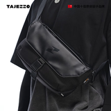 探迹者（TAJEZZO）N6mini潮流单肩斜挎包男士机能休闲通勤便携挎包胸包骑行小背包 N6mini-考杜拉(黑织带）