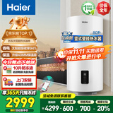 海尔（Haier）平板太阳能热水器一级能效光电两用阳台壁挂光能电热水器80升冬季智能防冻竖式100L以旧换新补贴 自动款 80L水箱+集热板