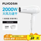 飞科（FLYCO）电吹风机家用发廊大功率2000W速干恒温便携可折叠白色FH6232