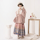 芷蘅间 时光篇章 原创国风斗篷汉元素百搭马面裙秋冬大衣汉服女 毛领子 预售30天 M